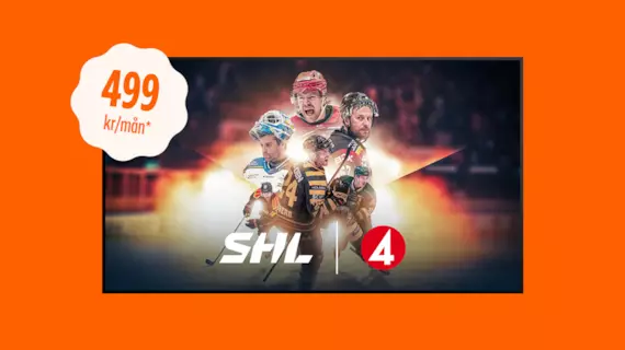 Se allt från SHL och HockeyAllsvenskan med TV4 Sport Max från Allente