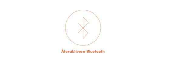 Återaktivera bluetooth i fjärrkontrollen
