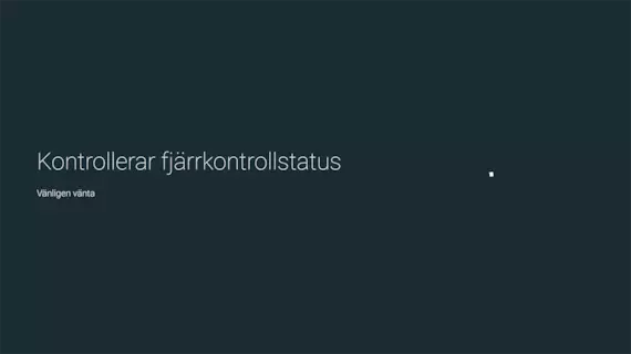 Fjärrkontrollen uppdateras automatiskt